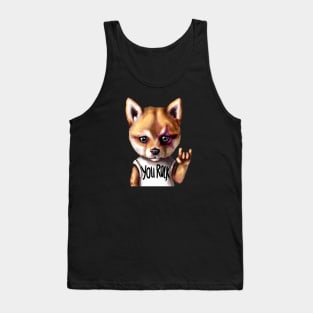 You Rock. Shiba inu dog Tank Top